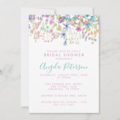 フィールドフローラブライダルシャワー招待 招待状 (正面)