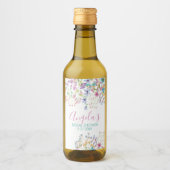 フィールドフローラブライダルシャワー飲料ラベル ワインラベル (正面)