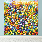 フィールドブーケ キャンバスプリント (インサイチュ (ウッドフロア))