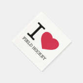 フィールドホッケーが大好き スタンダードカクテルナプキン (角)