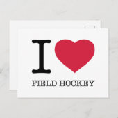 フィールドホッケーが大好き ポストカード (正面/裏面)