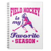 フィールドホッケーが私のシーズお気に入りのン ノートブック (正面)