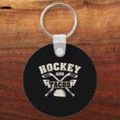 フィールドホッケーとタコスファンリーグアイスホッケープレー キーホルダー (正面)