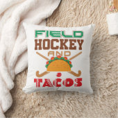 フィールドホッケーとタコスTシャツ クッション (ブランケット)