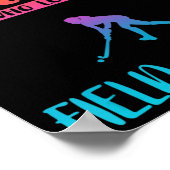 フィールドホッケーのフィールドホッケーGを愛する女の子 ポスター (角)