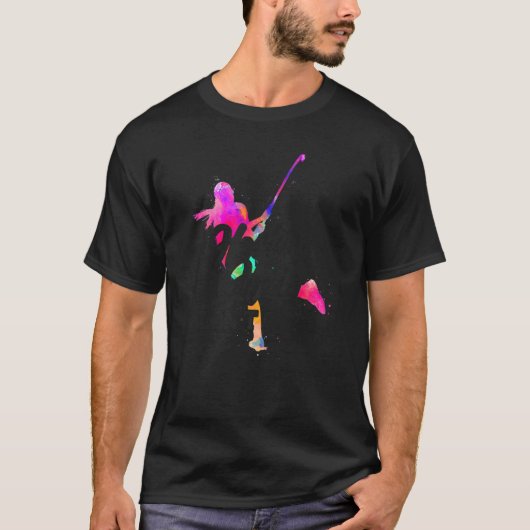 フィールドホッケーのヘア気にがない Tシャツ (正面)