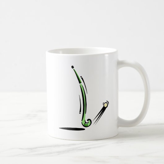 フィールドホッケーの棒 コーヒーマグカップ (右)