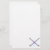 フィールドホッケーの棒 便箋 (正面/裏面)