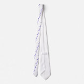 フィールドホッケーの青の棒 ネクタイ (裏面)