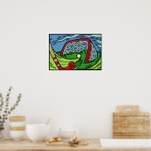 フィールドホッケーアートポスター ポスター (キッチン)