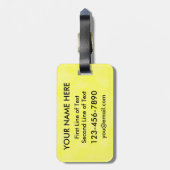 フィールドホッケーカスタマイズ可能な荷物タグテンプレート ラゲッジタグ (裏面縦)