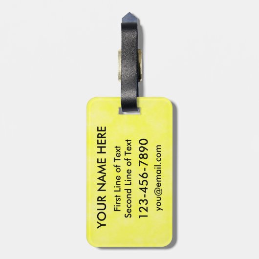 フィールドホッケーカスタマイズ可能な荷物タグテンプレート ラゲッジタグ (裏面縦)