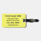 フィールドホッケーカスタマイズ可能な荷物タグテンプレート ラゲッジタグ (裏面横)