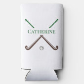 フィールドホッケーカスタムのシーズン終了ギフト スリム缶クーラー (裏面)