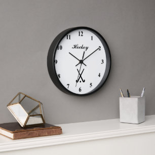 フィールドホッケーカスタムスのスポーツウォール時計 壁時計