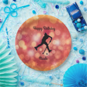 フィールドホッケーガールズバースデーパーティー紙プレート ペーパープレート (パーティー)