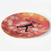 フィールドホッケーガールズバースデーパーティー紙プレート ペーパープレート (アングル)