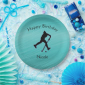 フィールドホッケーガールズバースデーパーティー紙プレート ペーパープレート (パーティー)