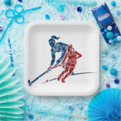 フィールドホッケーガールズ ペーパープレート (パーティー)