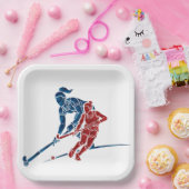 フィールドホッケーガールズ ペーパープレート (パーティー)