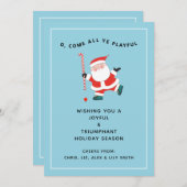 フィールドホッケークリスマスカード (正面/裏面)