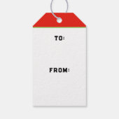 フィールドホッケークリスマスギフトタグ ギフトタグ (裏面)