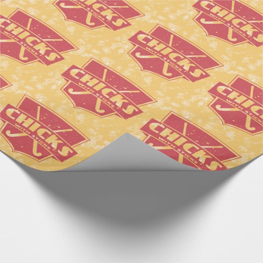 フィールドホッケークリスマスギフトラッピング紙 ラッピングペーパー (角)