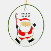 フィールドホッケークリスマスコレクション可能 セラミックオーナメント (左)