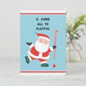 フィールドホッケークリスマスホリデーカード シーズンカード (スタンド正面)