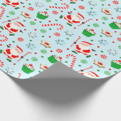 フィールドホッケークリスマスホリデーギフト ラッピングペーパー (角)