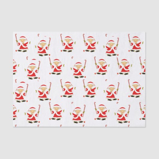 フィールドホッケークリスマスホリデーギフト 薄葉紙 (正面)