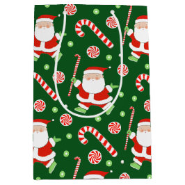 フィールドホッケークリスマスホリデーミディアム抱き枕 ミディアムペーパーバッグ