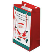 フィールドホッケークリスマスホリデー スモールペーパーバッグ (裏面アングル)