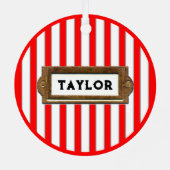 フィールドホッケークリスマス収集可能なセラミック装飾品 メタルオーナメント (裏面)