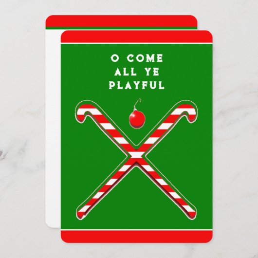 フィールドホッケークリスマス シーズンカード (正面/裏面)