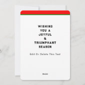 フィールドホッケークリスマス シーズンカード (裏面)