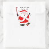 フィールドホッケークリスマス スクエアシール (バッグ)