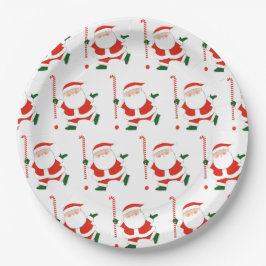 フィールドホッケークリスマス ペーパープレート