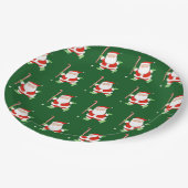 フィールドホッケークリスマス ペーパープレート (アングル)