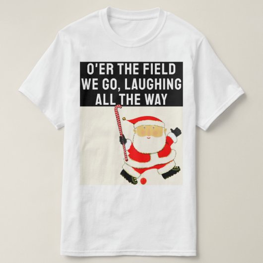 フィールドホッケークリスマス Tシャツ (デザイン正面)