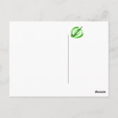 フィールドホッケーグリーンロゴ ポストカード (裏面)