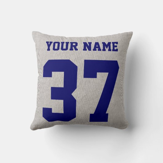 フィールドホッケーコーチのカスタマイズ可能な枕 クッション (裏面)