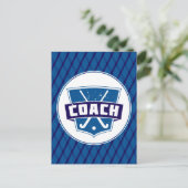 フィールドホッケーコーチシールドポストカード ポストカード (スタンド正面)