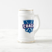 フィールドホッケーコーチシールド ビールジョッキ (正面右)