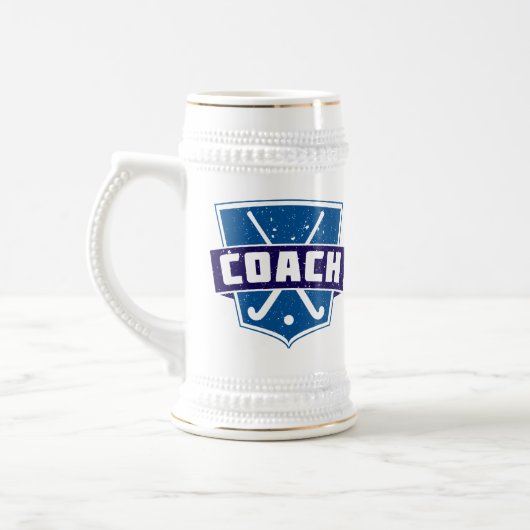 フィールドホッケーコーチシールド ビールジョッキ (左)