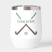 フィールドホッケーコーチ年度末のカスタム贈り物 (背面)