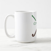 フィールドホッケーコーチ年度末のカスタム贈り物 コーヒーマグカップ (左)