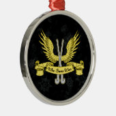 フィールドホッケーゴアリークリスマスオーナメント メタルオーナメント (右)