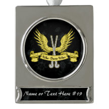 フィールドホッケーゴアリーパーソナライズされたホリデーオーナメント