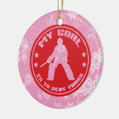 フィールドホッケーゴアリーホリデイオーナメント セラミックオーナメント (左)